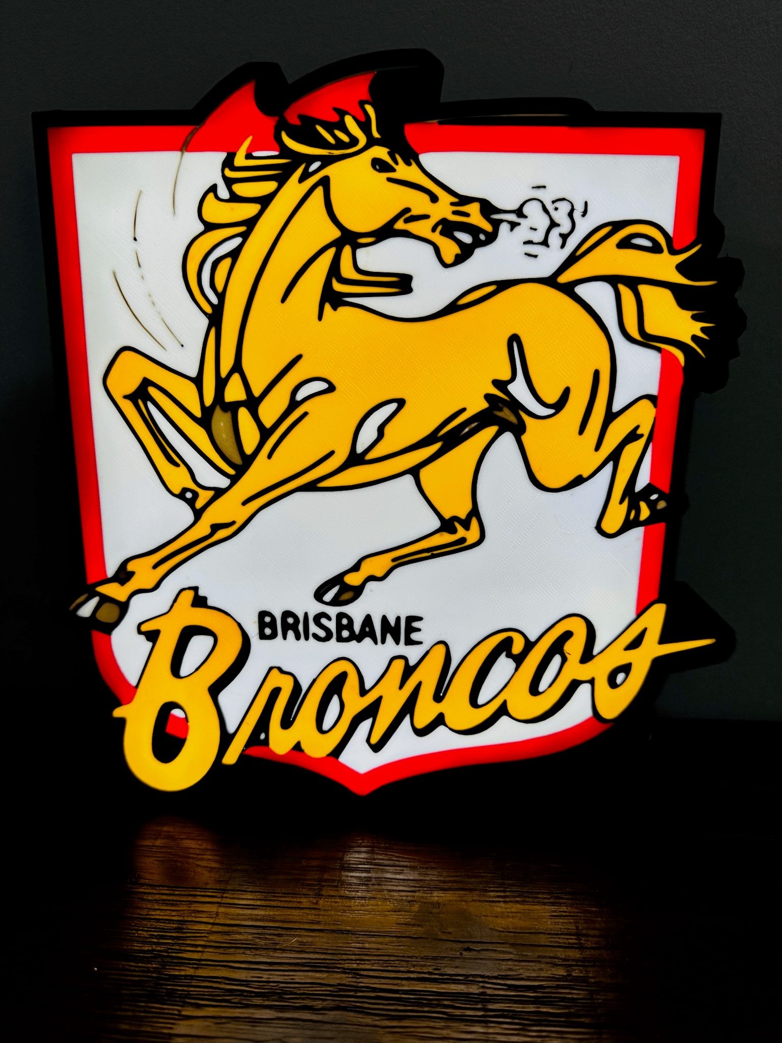 Brisbane Broncos Team old Logo - Light Box / Night Light