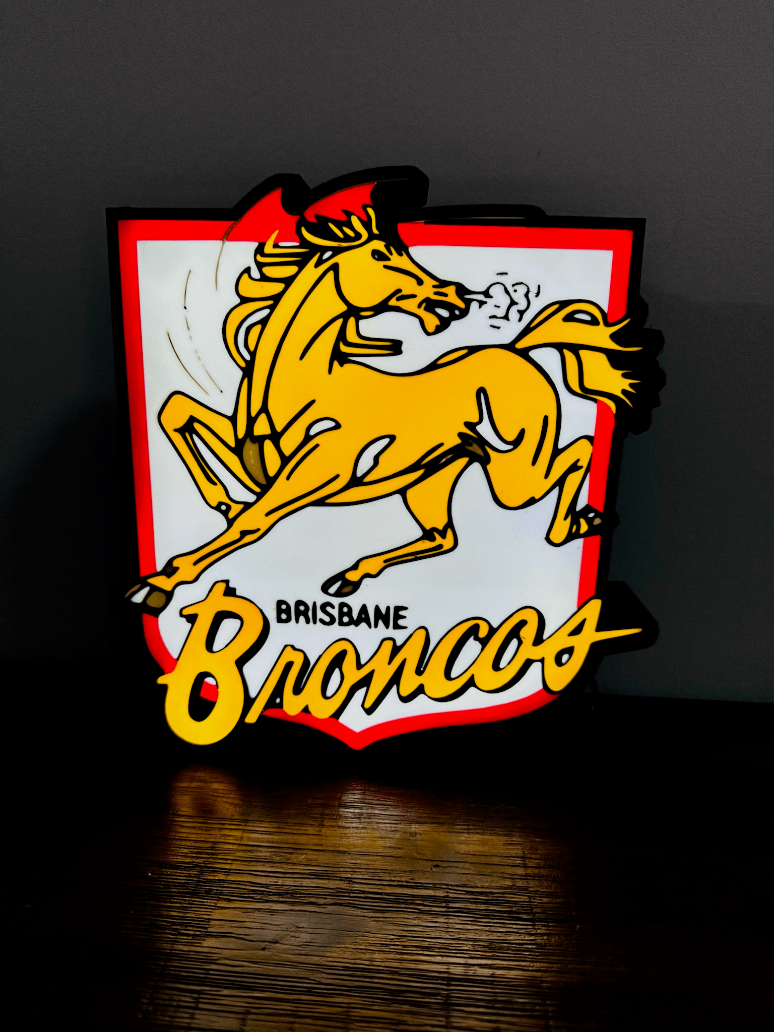 Brisbane Broncos Team old Logo - Light Box / Night Light