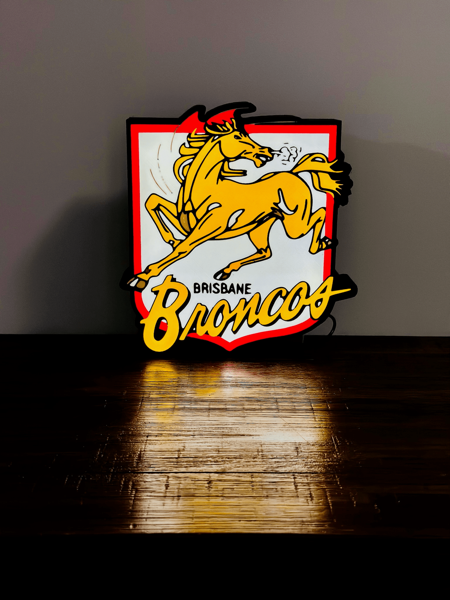 Brisbane Broncos Team old Logo - Light Box / Night Light