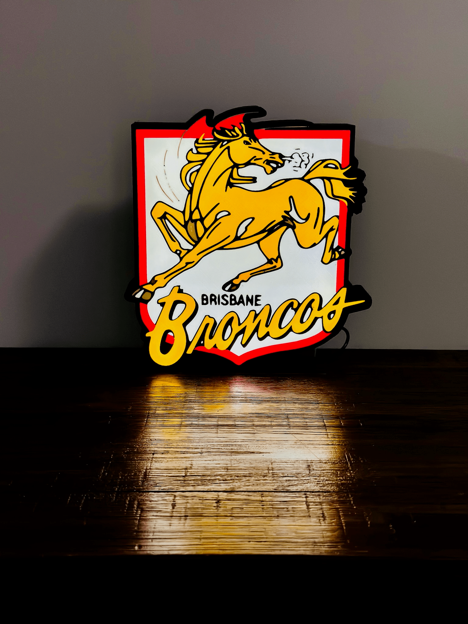 Brisbane Broncos Team old Logo - Light Box / Night Light