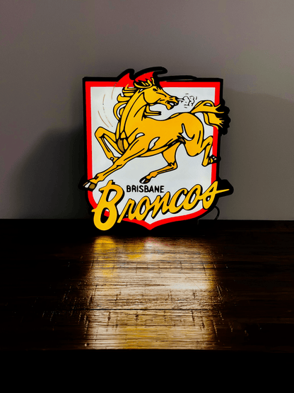 Brisbane Broncos Team old Logo - Light Box / Night Light