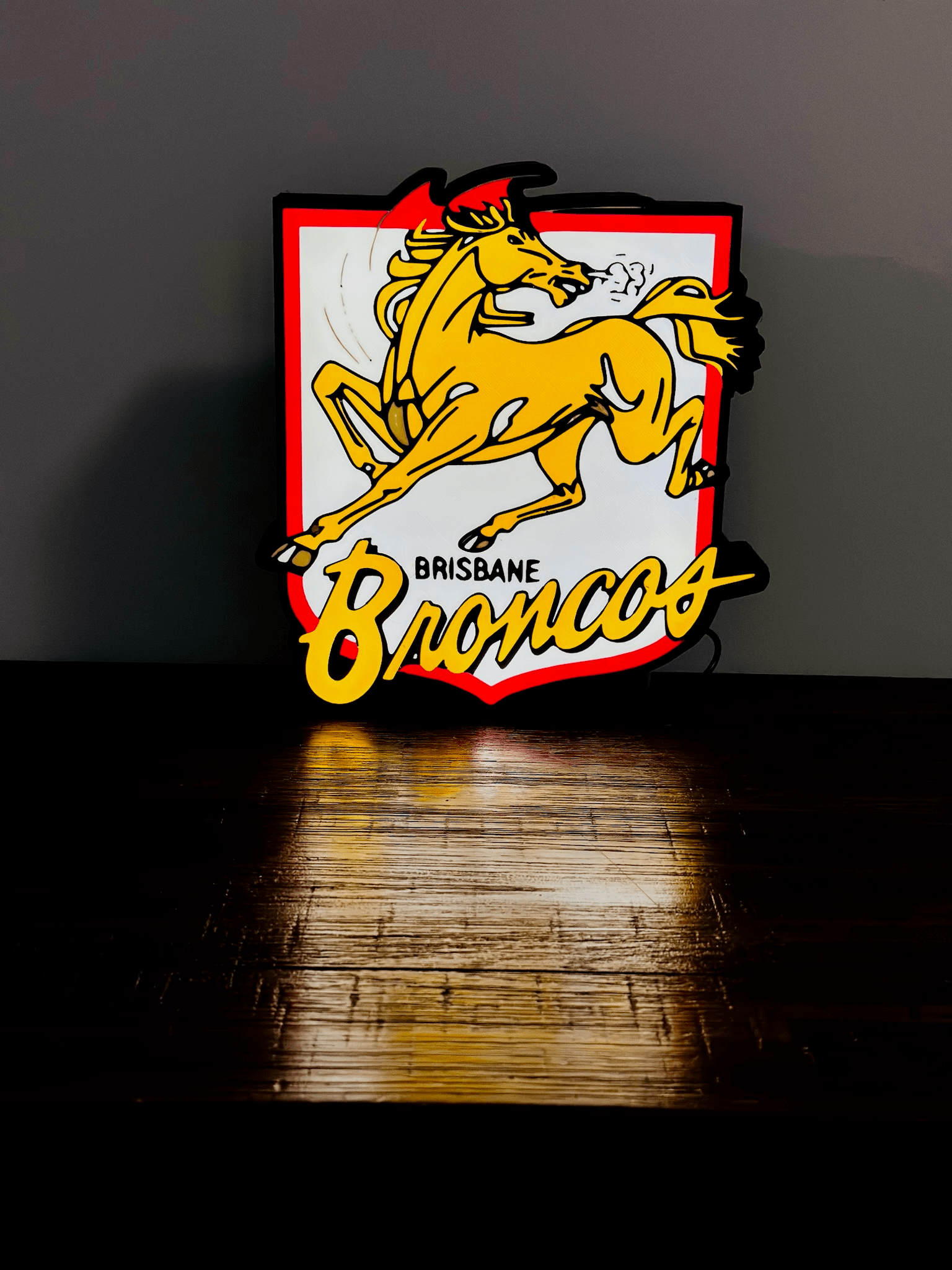 Brisbane Broncos Team old Logo - Light Box / Night Light