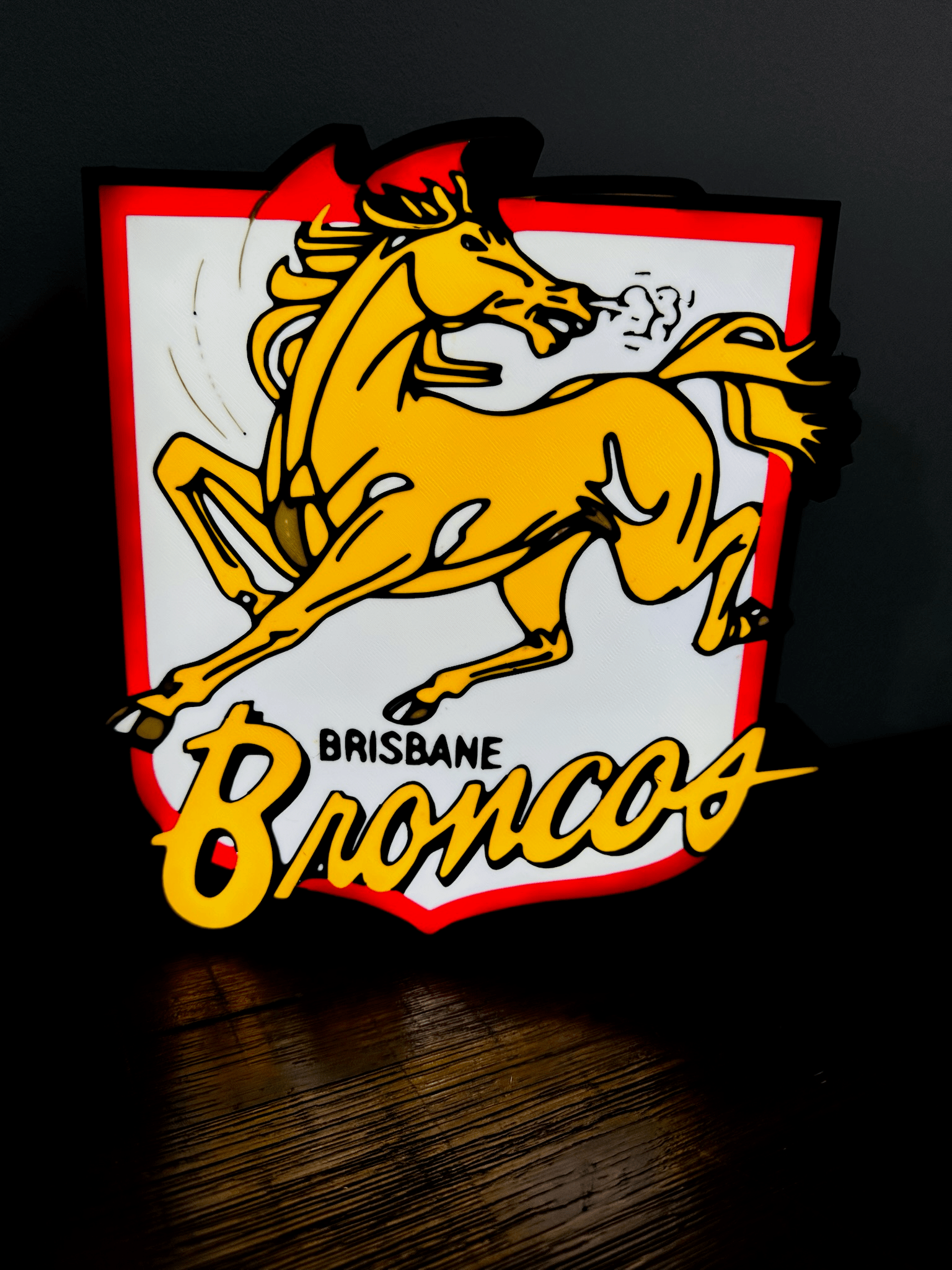 Brisbane Broncos Team old Logo - Light Box / Night Light