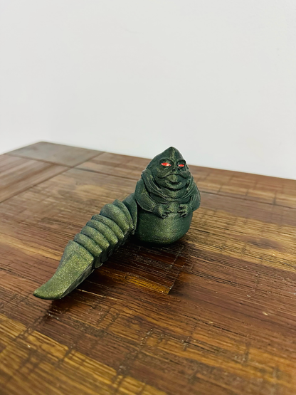 Star Wars: Articulated Jabba The Hutt Figurine with Red Eyes | StarWars Decoration & Fidget Toy for Collectors and Fans