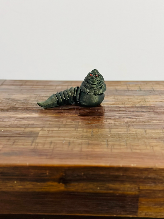 Star Wars: Articulated Jabba The Hutt Figurine with Red Eyes | StarWars Decoration & Fidget Toy for Collectors and Fans