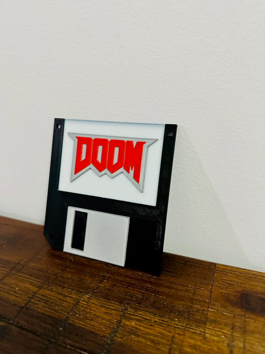 Doom - Floppy Disk - Realistic Size - Shelf Decoration