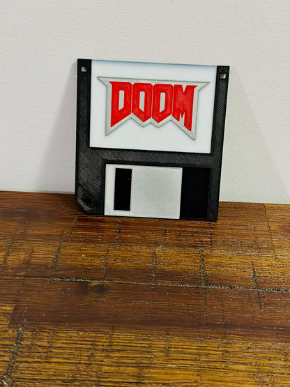Doom - Floppy Disk - Realistic Size - Shelf Decoration