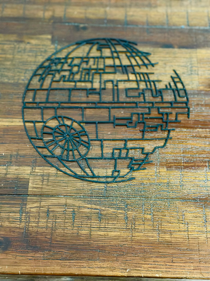 Star Wars: The Death Star - 2D Silhouette/Hanging Artwork - Wall art