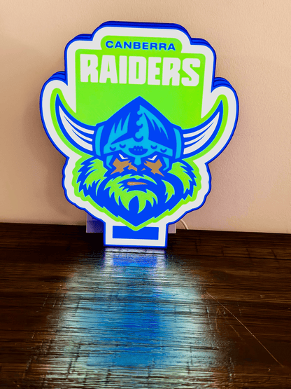 Canberra Raiders Logo - Light Up Sign - USB Powered