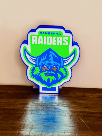 Canberra Raiders Logo - Light Up Sign - USB Powered