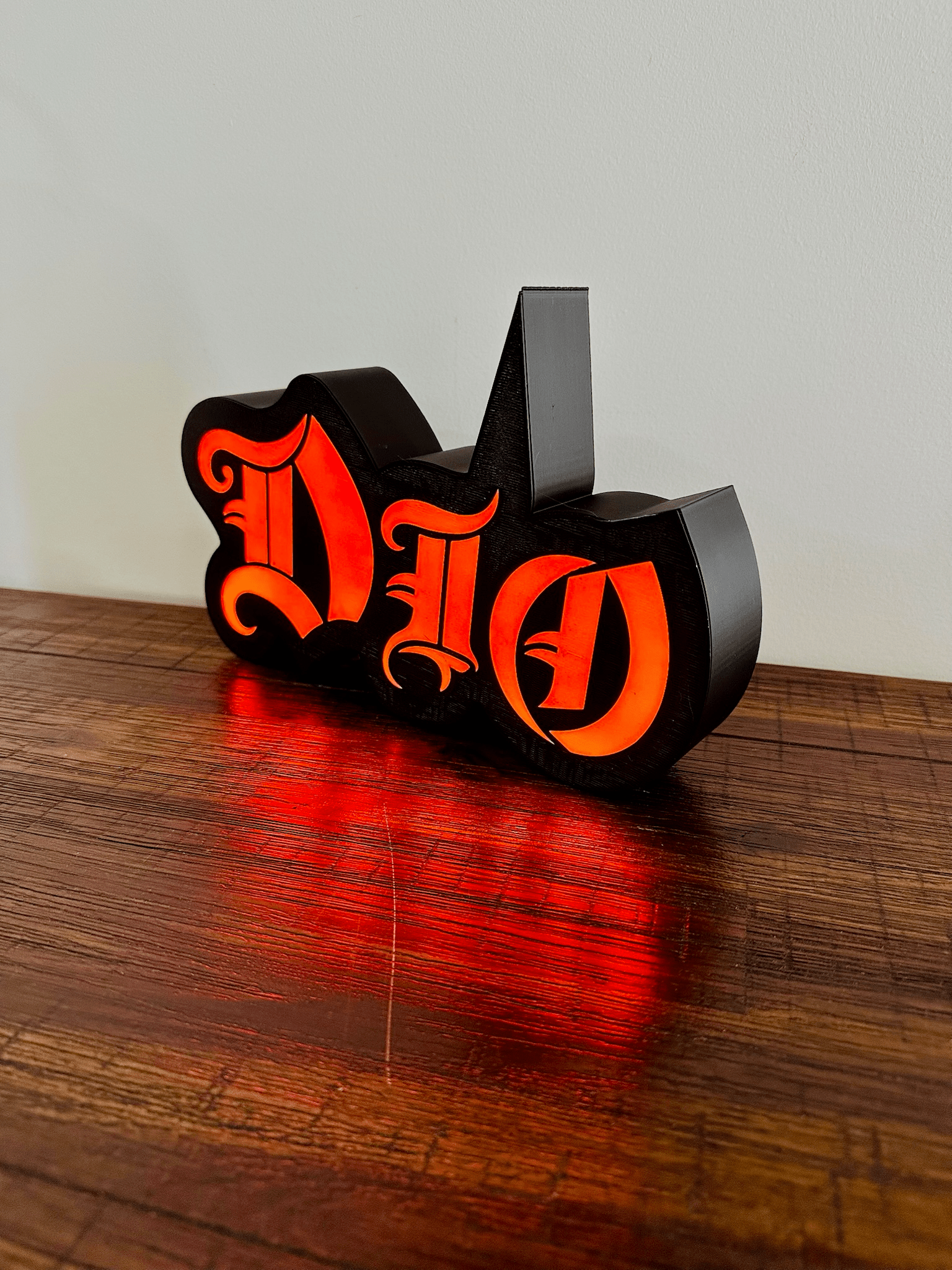 Dio - Rock Music Band - 1980's - Night Light / Bright Red Light Up Wall Art