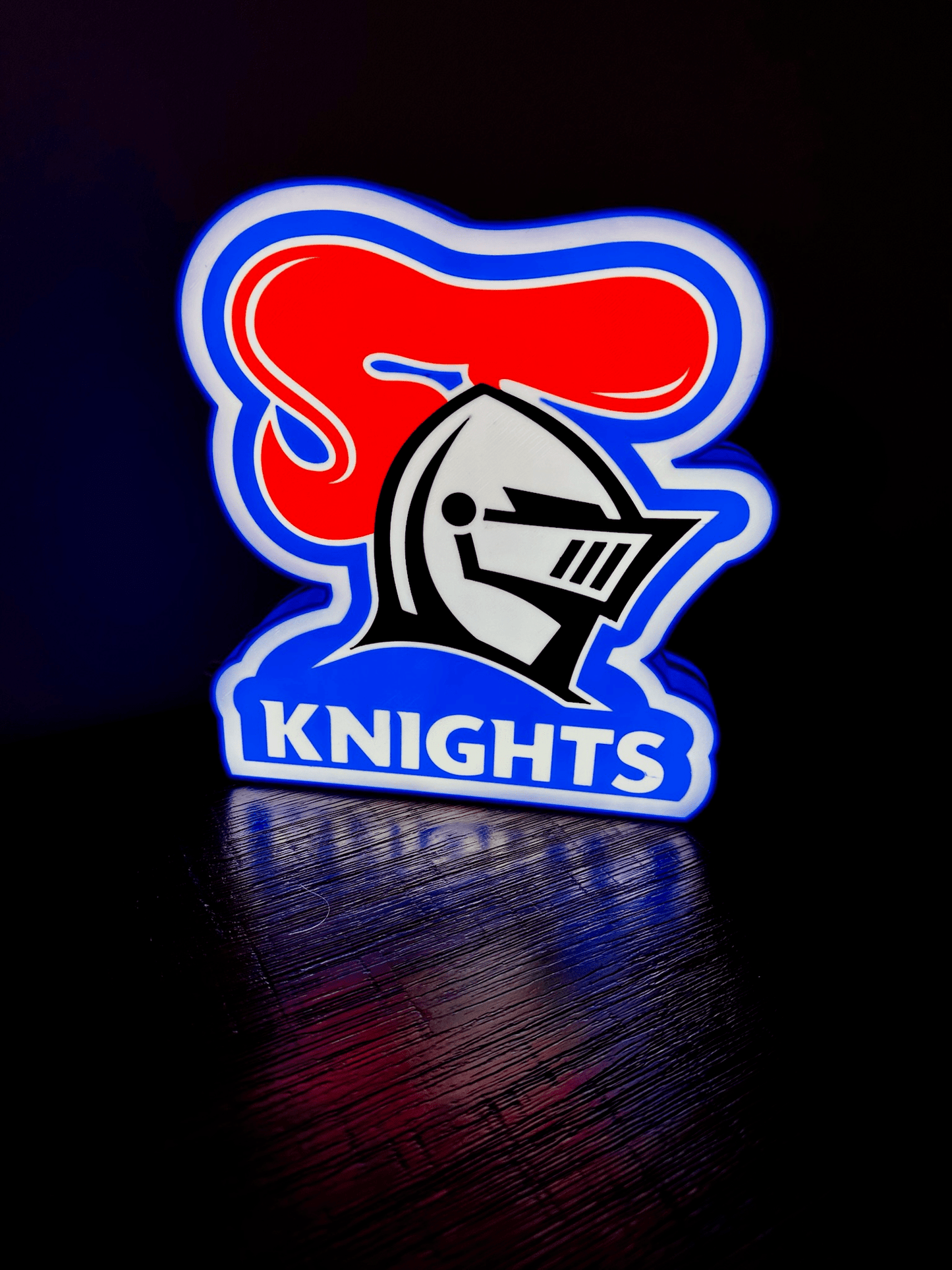 Newcastle Knights - NRL Team Logo Light Up Sign