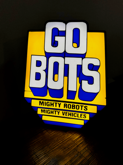 Go Bots - Mighty Robots - Mighty Vehicles - Light Up Logo/Wall Art