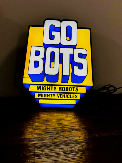 Go Bots - Mighty Robots - Mighty Vehicles - Light Up Logo/Wall Art