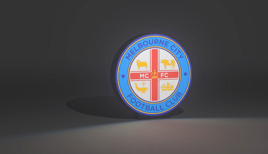 Melbourne City FC Emblem - LED Light Up Sign - USB Powered