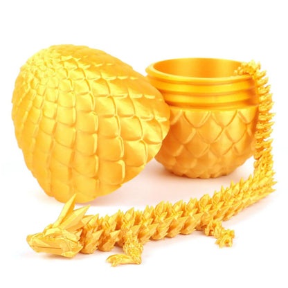 Magical Flexible Dragon, Inside it's own egg! Various colours available! - Michael's 3D World