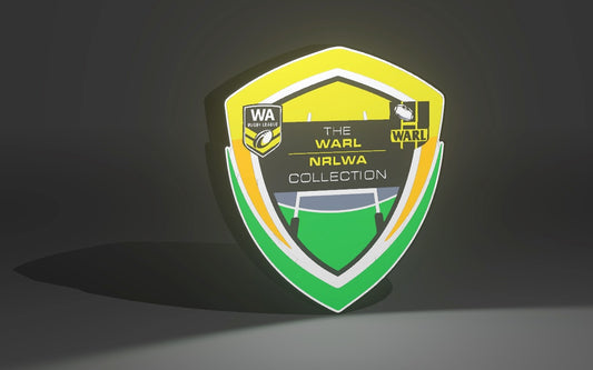 The WARL - Western Australian Rugby Leauge - NRLWA Collection - LED Light Up Sign / Night Light