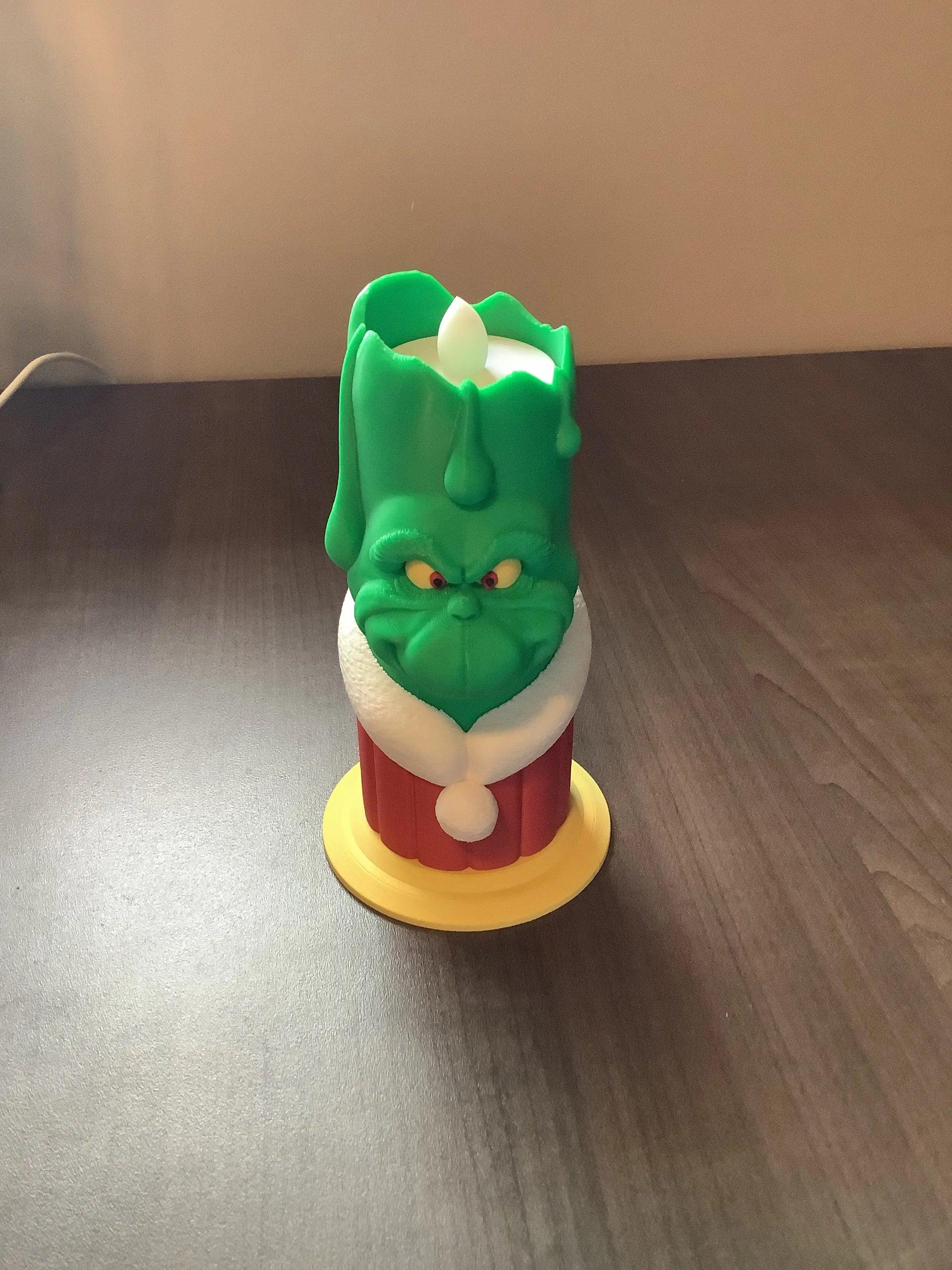 Custom Made: Grinch Candle - Christmas Ornament Decoration - New! - Michael's 3D World