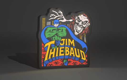 Jim Thiebaud - Skate Artwork - LED Light Up Artwork / Wall Art / Sign