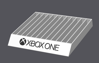 Microsoft Xbox, Xbox 360, Xbox One Game stand/Holder - Holds 10 Games - Michael's 3D World