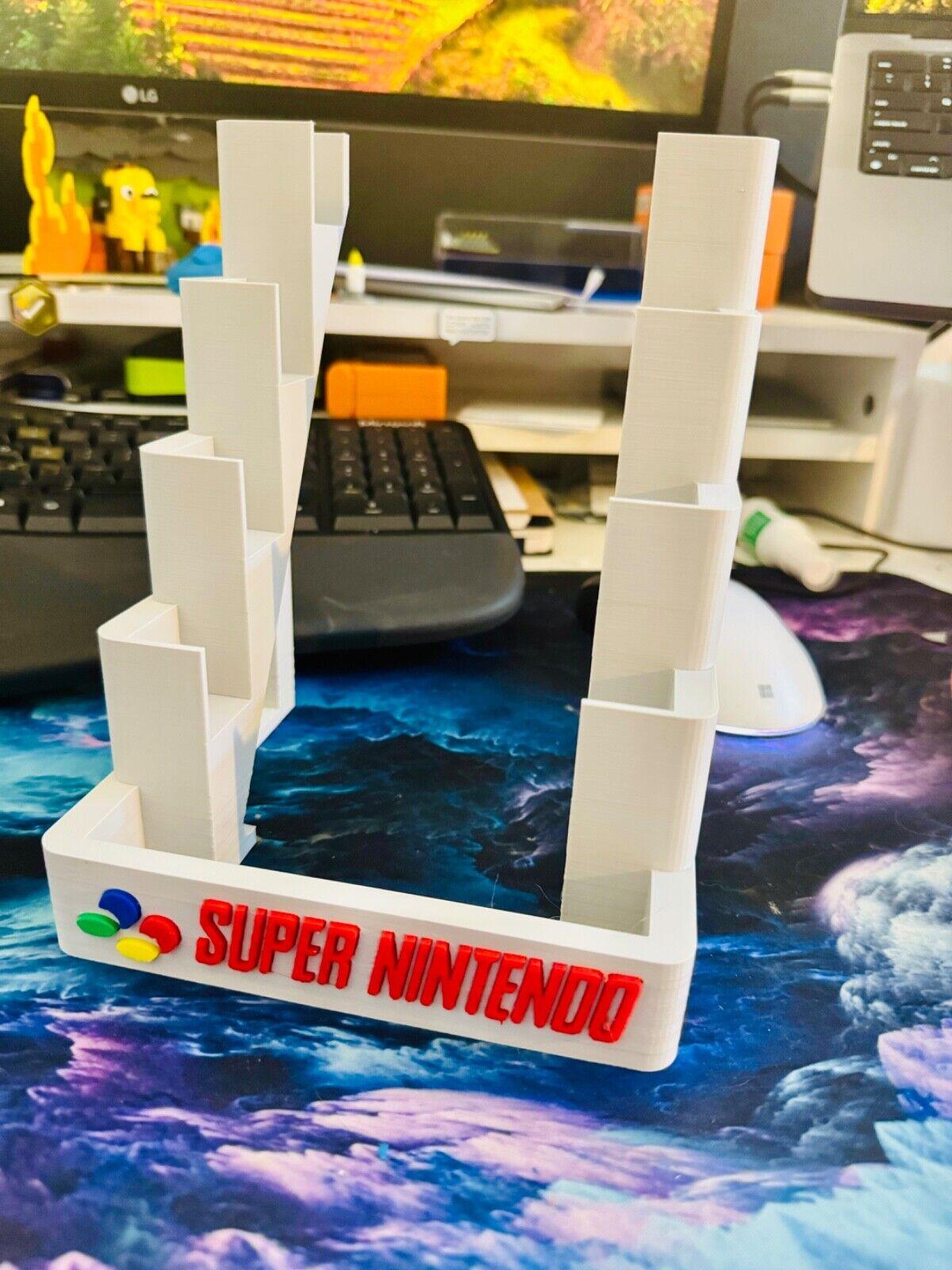 Super Nintendo Game Stand - Various Colour & Logo Options - BRAND NEW: PAL Games - Michael's 3D World