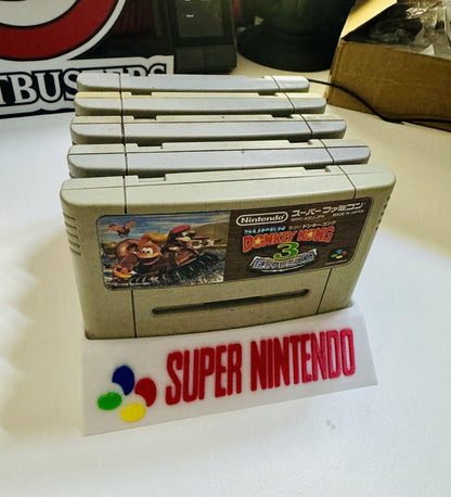 Super Nintendo Game Holder - PAL/Euro Version, Holds 8 Games - 2 Designs/Colours - Michael's 3D World