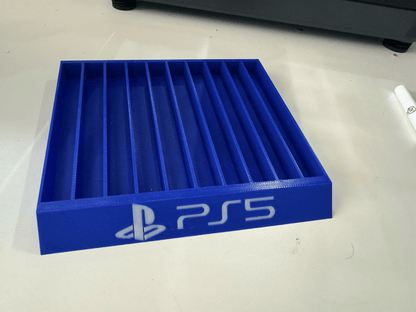 Sony Playstation PS4/PS5 - Game Case Holder / Stand - Holds 10 Game Cases - Michael's 3D World
