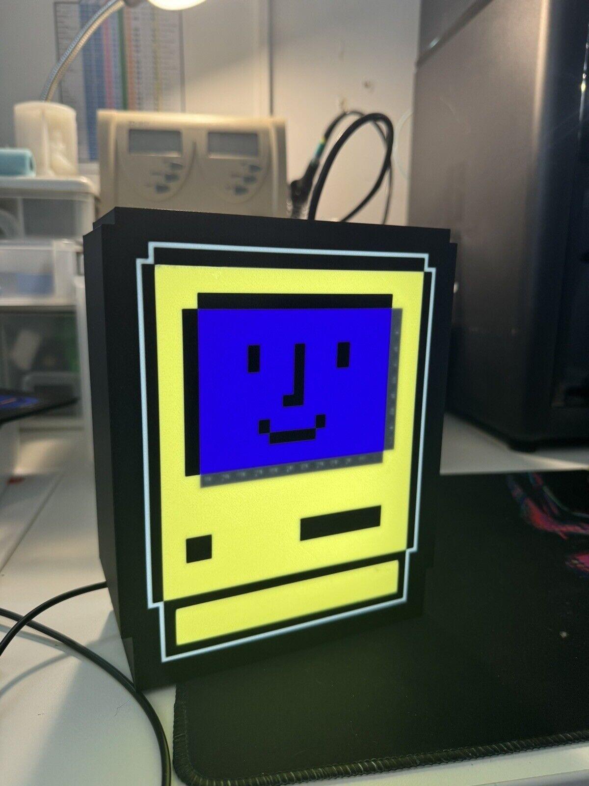 Happy Macintosh - Classic Vintage Apple Macintosh USB Powered LED Light Box! New - Michael's 3D World