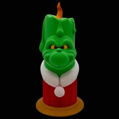 Custom Made: Grinch Candle - Christmas Ornament Decoration - New! - Michael's 3D World