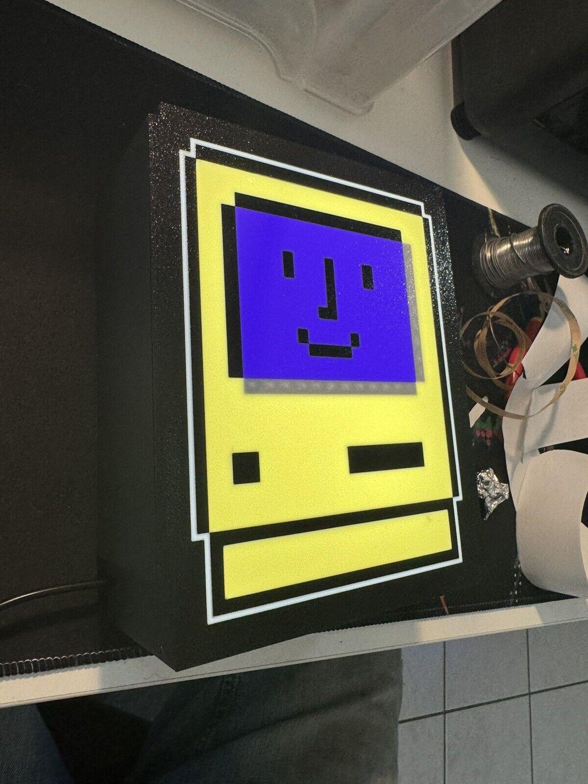 Happy Macintosh - Classic Vintage Apple Macintosh USB Powered LED Light Box! New - Michael's 3D World
