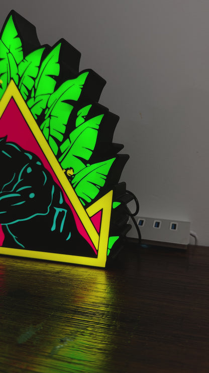 Santa Cruz Natas Panther Skate - Light Up Artwork / Wall Art / Sign