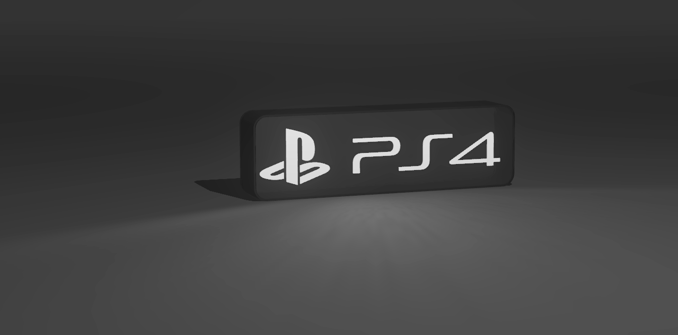 Playstation PS4 - Mini LED Light Up Sign / Night Light - USB Powered