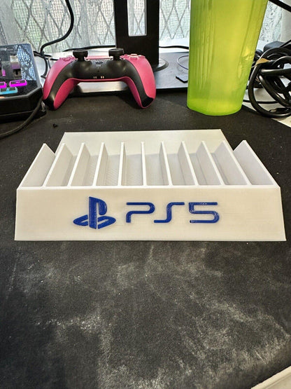 Sony Playstation PS4/PS5 - Game Case Holder / Stand - Holds 10 Game Cases - Michael's 3D World